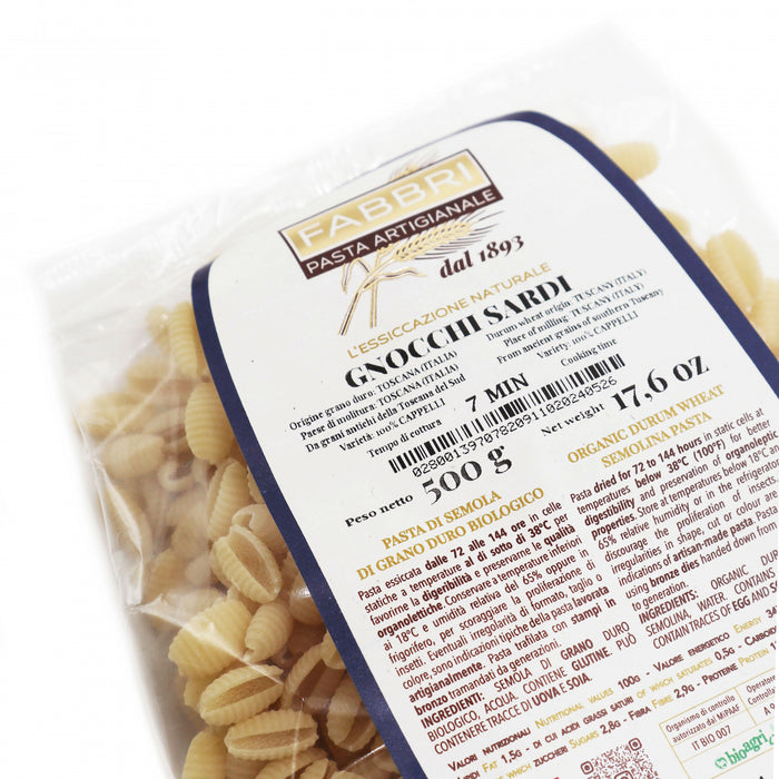Gnocchi Sardi semoule de blé Toscan biologique