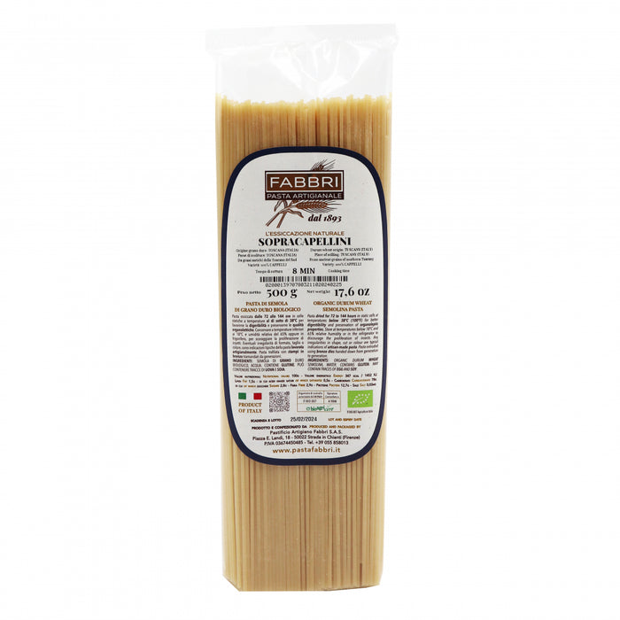 Sopracapellini semoule de blé Toscan biologique