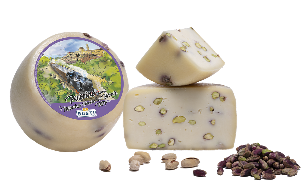 Pecorino with pistachios from Bronte DOP