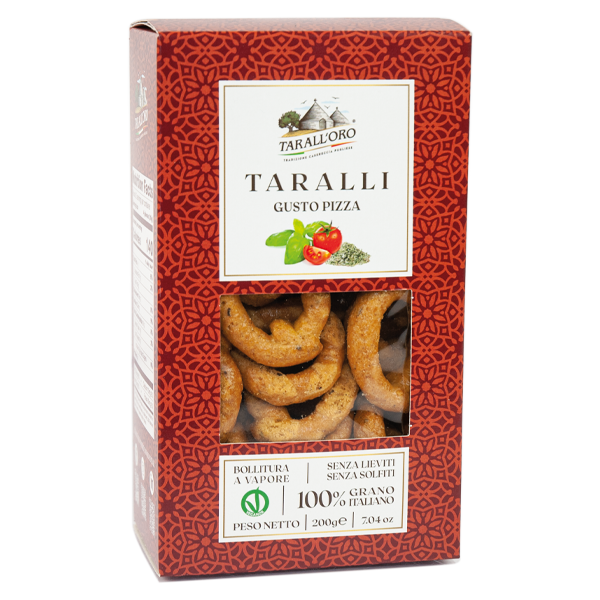 Tomato and basil taralli