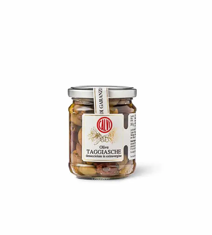 Olives Taggiasca dénoyautées à l'huile d'olive extra vierge