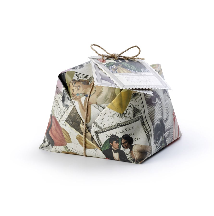 Panettone "Attrice" artisanale de Sicile chocolat de Modica IGP et grains de chocolat