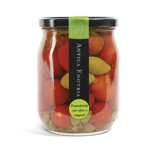 [PLEG00007] Tomates cerises aux olives et aux câpres
