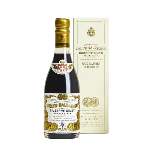 [PHUI00080] Giusti Vinaigre Balsamique de Modène IGP 2 Médailles d'Or  250ml Champagnotta avec boite cadeau
