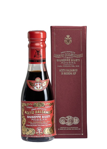 [PHUI00086] Giusti Vinaigre Balsamique de Modène IGP 3 Médailles d'Or   100ml champagnottina avec boite cadeau