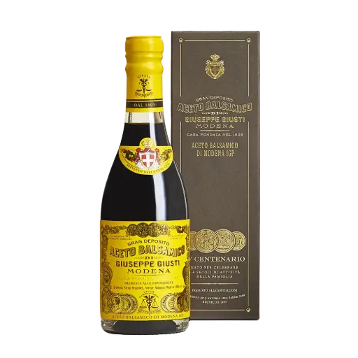 [PHUI00085] Giusti Vinaigre Balsamique de Modène IGP 4 Médailles d'Or  250ml Champagnotta avec boite cadeau