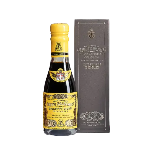 [PHUI00088] Giusti Vinaigre Balsamique de Modène IGP 4 Médailles d'Or  100ml Champagnottina avec boite cadeau 