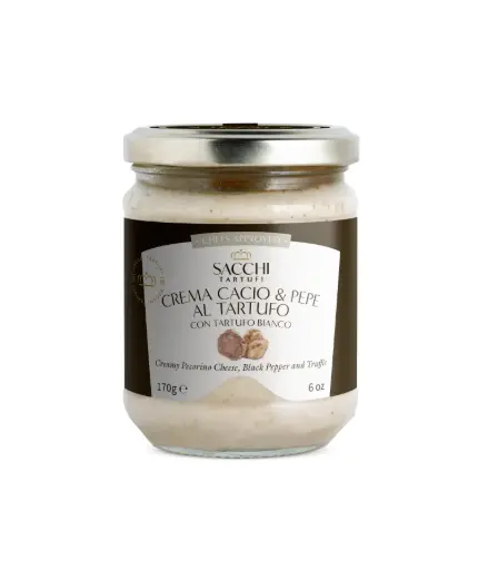 [PFRO00134] Pecorino cheese cream with truffle and black pepper